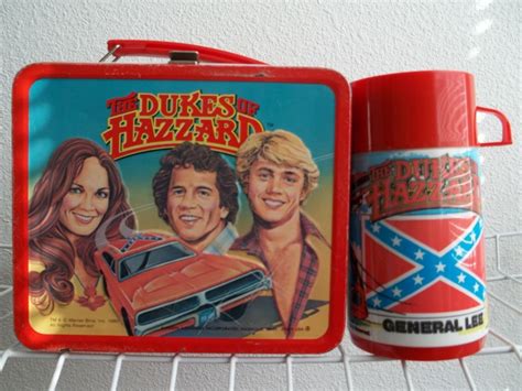 metal dukes of hazzard lunch box|dukes of hazzard lunch box and thermos.